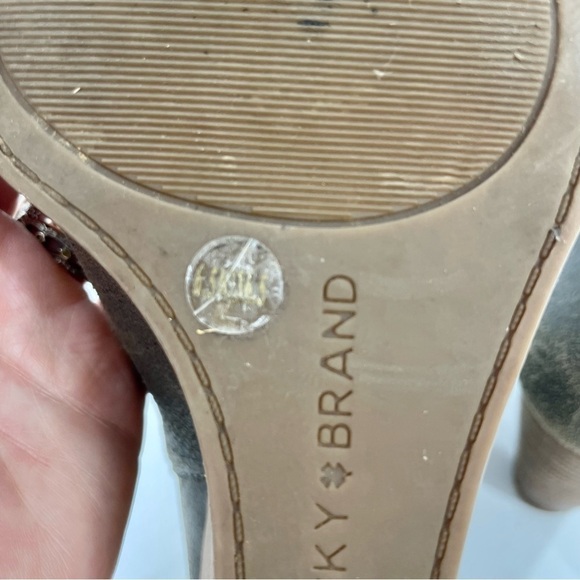 Lucky Brand Urbi Peep Toe Wedge Ankle Boot 6.5 - Picture 4 of 8